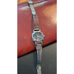 Women's 18mm Gun Metal Tone Polini Watch, Thick Crystal